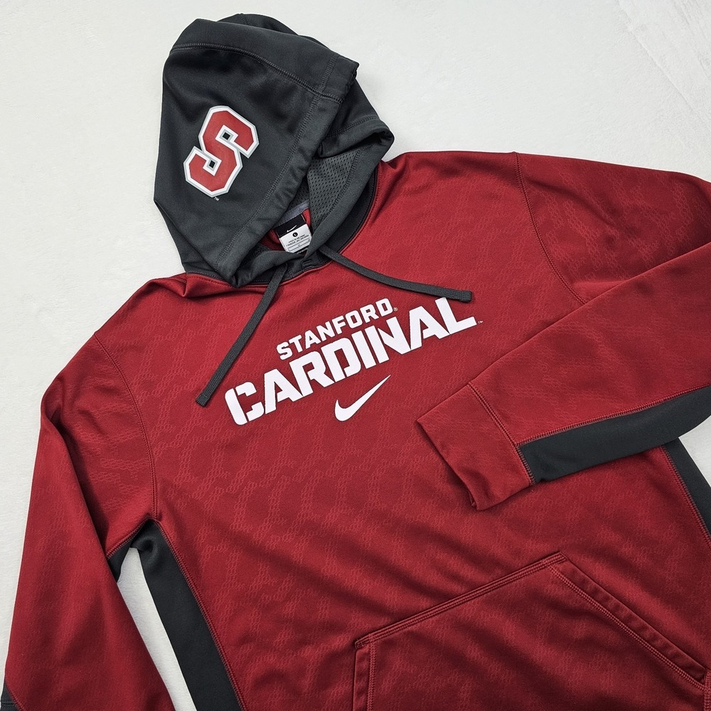 Stanford Cardinal Nike Therma-Fit Men's Hoodie Large Red Gray Pullover